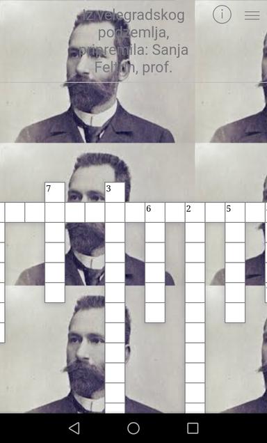 Iz velegradskog podzemlja, križaljka