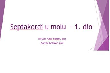 Septakordi u molu; smanjeni septakord