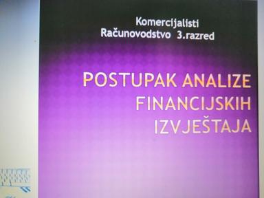 Postupak analiza fin. izvještaja 3 razred