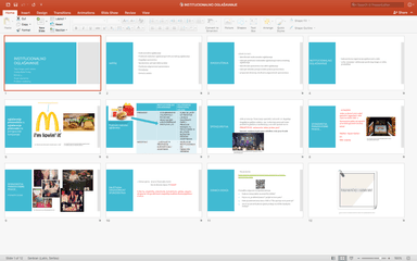 Institucionalno oglašavanje- PPT sa zadacima