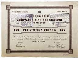 Dionički certifikat i dematerijalizacija dionica