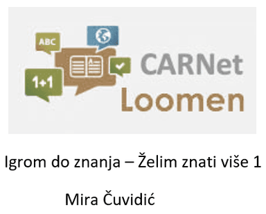 Igrom do znanja - Želim znati više 1