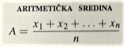 Aritmetička sredina