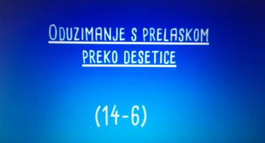 Oduzimanje  (14-6)