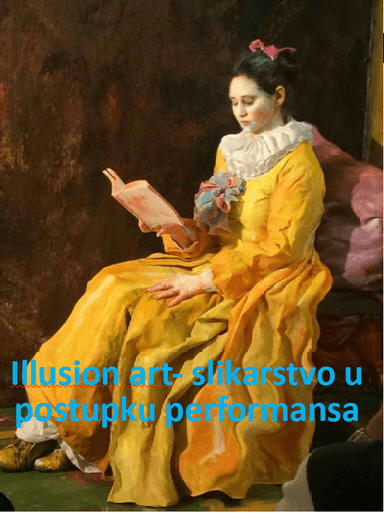 Illusion art- slikarstvo u postupku performansa