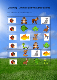 What can animals do?