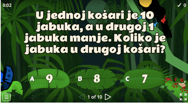 Oduzimanje brojeva do 10