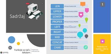 Funkcije teksta u programu Excel (zadaci)
