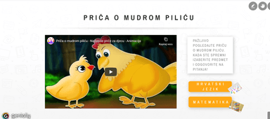 Priča o mudrom piliću - interaktivni digitalni obrazovni sadržaji