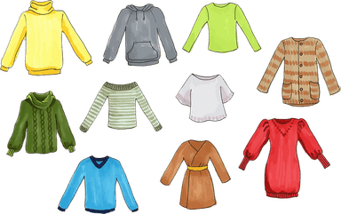 Wenn es kalt ist, ziehe ich meine Strickjacke an