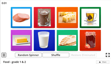 Food - flashcards & wordcards