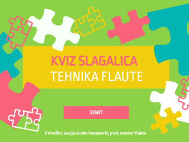 Tehnika sviranja flaute - kviz slagalica za ponavljanje