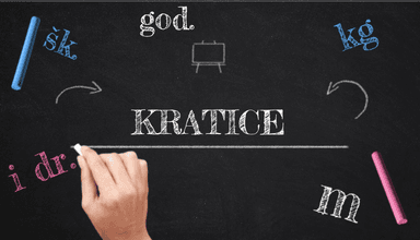 Kratice- vježbanje i ponavljanje