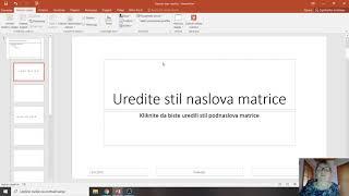 Uređivanje glavnog slajda, zaglavlje/podnožje, 6. razred