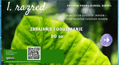 BROJEVI DO 10 (Zbrajanje i oduzimanje brojeva do 10)