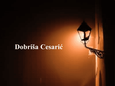 Uvod u liriku - Dobriša Cesarić (izbor iz lirike)