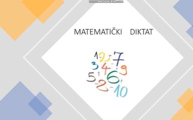 Matematički diktat