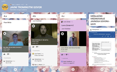 Projekt - javni govor na temu pjesništva druge moderne (Vesna Parun, Josip Pupačić, Slavko Mihalić, Ivan Slamnig) 