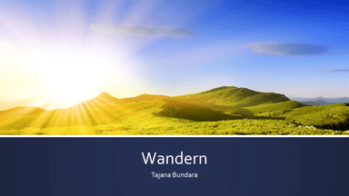 DaF 6.Klasse Wandern