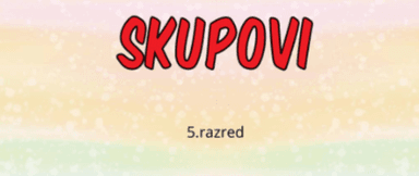 Unija i presjek skupova