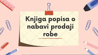 Knjiga popisa o nabavi i prodaji robe