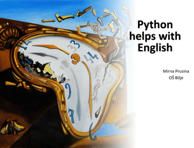 Python helps with English
