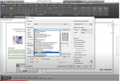 Crtanje u programu AutoCAD - print .dwg to .pdf