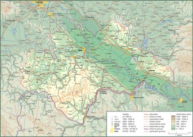 Sisačko-moslavačka županija - prirodno-zemljopisni položaj