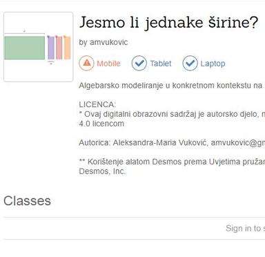 Jesmo li jednake širine