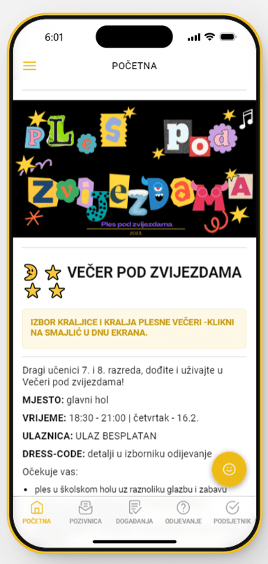 Školski projekt: Plesna večer i pub kviz u osnovnoj školi