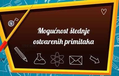 Mogućnost štednje ostvarenih primitaka