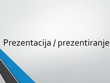 Prezentacija - prezentiranje