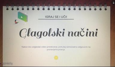 Glagolski načini - interaktivna igra