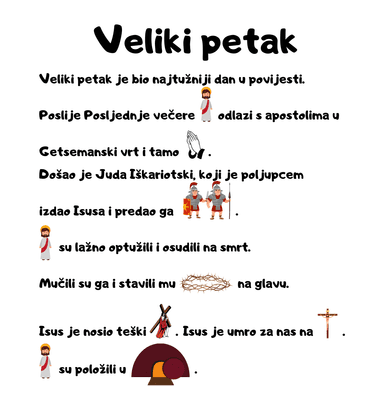 Veliki petak 2.r OŠ KV, kviz i uvodni tekst