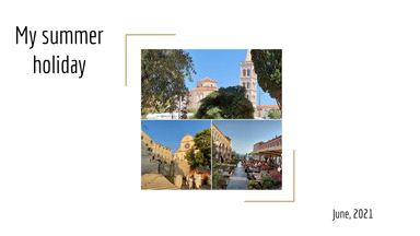 My summer holidays - PRILAGODBA