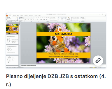 Pisano dijeljenje DZB JZB s ostatkom