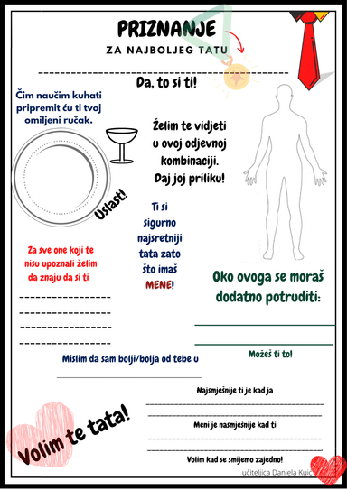 Obilježavanje značajnih dana u godini (Valentinovo, Dan žena, Dan očeva, Majčin dan, Dan plesa)