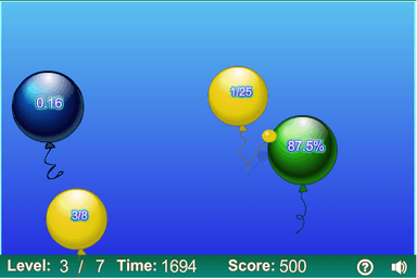 Poredaj postotke po veličini