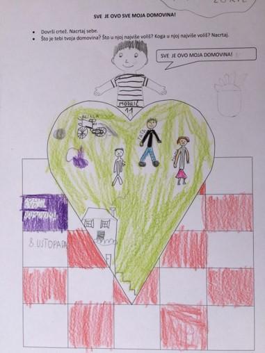 Listić – Sve je ovo moja domovina  
Međupredmetna tema-Osobni i socijalni razvoj
