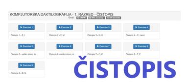 KOMPJUTORSKA DAKTILOGRAFIJA - 1. RAZRED - ČISTOPIS
