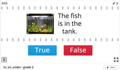 Where is it? - in, on, under