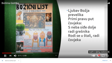 Božićna čestitka-video čestitka, MP4