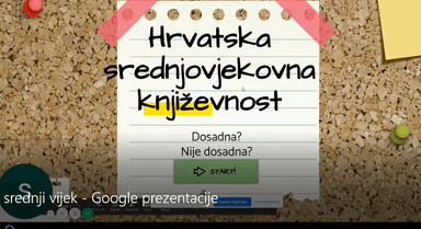Hrvatska srednjovjekovna književnost
