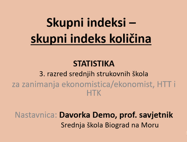 Skupni indeks količina
