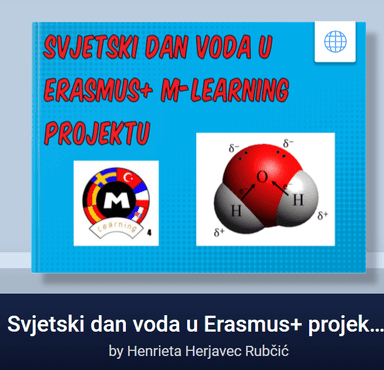 Digitalna knjiga Svjetski Dan voda- Erasmus+ projekt M-Learning