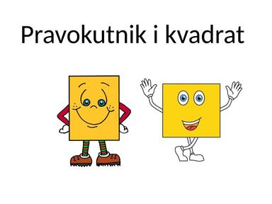 Opseg i površina kvadrata i pravokutnika
