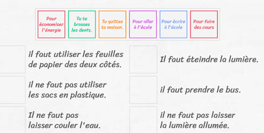 Des petits gestes quotidiens-wordwall