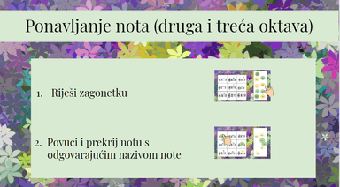 Učenje nota treće oktave- interaktivno