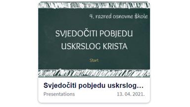 Svjedočiti pobjedu uskrslog Krista