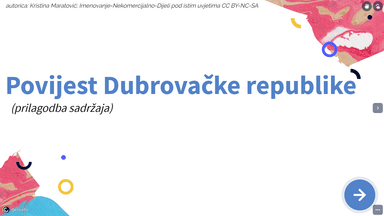 Povijest Dubrovačke Republike - prilagođeni program